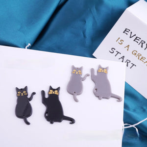 10pcs Cute Cat Earring Charms for DIY Jewelry Making