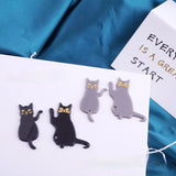 10pcs Cute Cat Earring Charms for DIY Jewelry Making