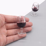 10pcs Mini 3D Red Wine Glasses Earring Charms for DIY Jewelry Making