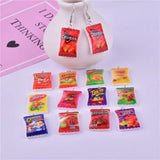 10pcs Mini Snack Resin Charms for DIY Pendant Necklace Findings