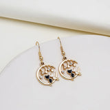 10pcs Moon Cat Love Metal Charms DIY Earring Bracelet Jewelry Making