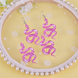 10pcs Moon Flower Snake Arcylic Charms for DIY Earring