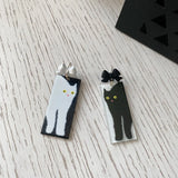10pcs Acrylic Cat Charms INS Cartoon Pendants for DIY Jewelry