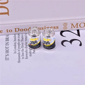 10pcs Drink Alcohol Cans Charms for DIY Earring Keychain Making