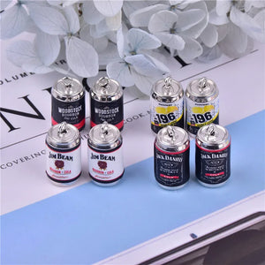 10pcs Drink Alcohol Cans Charms for DIY Earring Keychain Making