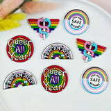 10pcs Rainbow Snake Crosses Acrylic Charms for DIY Jewelry Making