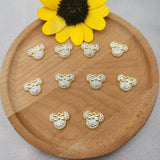 10pcs Shinny Rhinestone Mickey Charms Earring DIY Jewelry Accessories