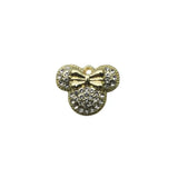 10pcs Shinny Rhinestone Mickey Charms Earring DIY Jewelry Accessories