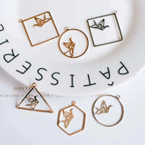 10pcs Square Pendant Charms for Diy Earrings Necklace