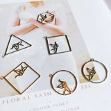 10pcs Square Pendant Charms for Diy Earrings Necklace