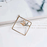 10pcs Square Pendant Charms for Diy Earrings Necklace