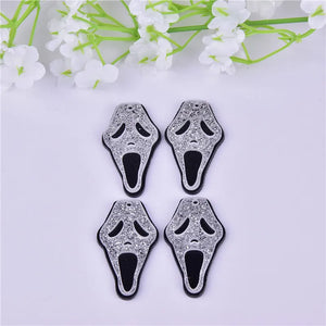 10pcs/pack Skull Evil Arcylic Charms Pendant for DIY Jewelry Making