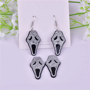 10pcs/pack Skull Evil Arcylic Charms Pendant for DIY Jewelry Making