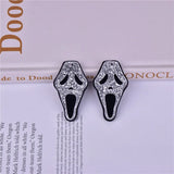 10pcs/pack Skull Evil Arcylic Charms Pendant for DIY Jewelry Making