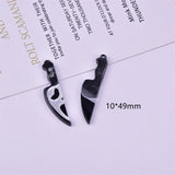 10pcs Skull Arcylic Charms Pendant for DIY Earring Keychain