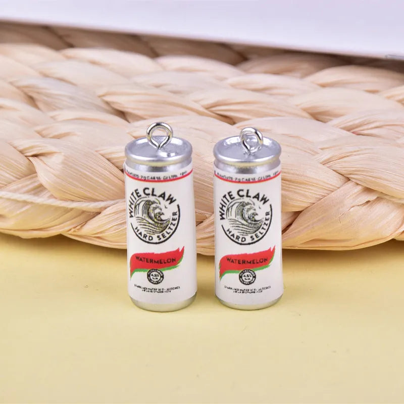 10pcs Soda Cans Alcohol Charms DIY Jewelry Making Bulk