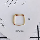 10pcs Golden Love Shape Pendant Charms for Jewelry Making Findings Diy