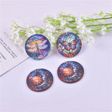 10pcs The Sun Moon Dragonfly Butterfly Wooden Charms Pendant DIY