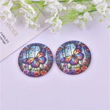 10pcs The Sun Moon Dragonfly Butterfly Wooden Charms Pendant DIY