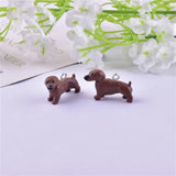 10pcs 3D Dog Resin Charms Jewelry Making Craft DIY