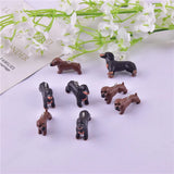 10pcs 3D Dog Resin Charms Jewelry Making Craft DIY