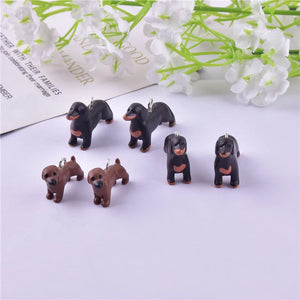 10pcs 3D Dog Resin Charms Jewelry Making Craft DIY