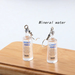 10pcs Water Bottle Charms Resin Earring Findings DIY Jewelry Making 30x10mm