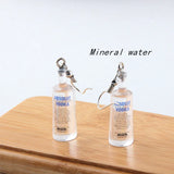 10pcs Water Bottle Charms Resin Earring Findings DIY Jewelry Making 30x10mm