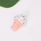 10pcs Ice cream Enamel Charms for Earring DIY Jewelry