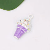 10pcs Ice cream Enamel Charms for Earring DIY Jewelry