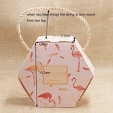 10pcs Flower Butterfly Locked Box Wedding Favors Bag