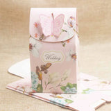 10pcs Flower Butterfly Locked Box Wedding Favors Bag
