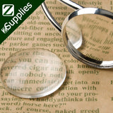 10pcs Silver Plated Bracelet Setting - Round Bezel Cuff C2840