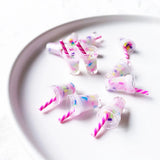 10pcs Resin Pearl Milk Tea Charm Bubble Tea Pendant Charms for Jewelry Making