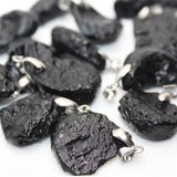 10pcs/set Natural Moldavite Sirius Stone Pendant Randomly Shaped