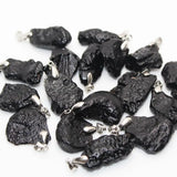 10pcs/set Natural Moldavite Sirius Stone Pendant Randomly Shaped