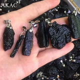 10pcs/set Natural Moldavite Sirius Stone Pendant Randomly Shaped