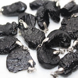 10pcs/set Natural Moldavite Sirius Stone Pendant Randomly Shaped
