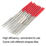 10pcs Mini Rasp Tool Set Jewelry Filling Wood Carving Metal Hand File DIY Repair