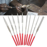 10pcs Mini Rasp Tool Set Jewelry Filling Wood Carving Metal Hand File DIY Repair