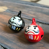 10pcs/set 18mm Daruma Omamori Brass Bell Pendant Charms DIY Material