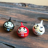10pcs/set 18mm Daruma Omamori Brass Bell Pendant Charms DIY Material