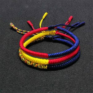 10pcs Braided Bracelet Buddhist Tibetan Rope Bracelets Adjustable