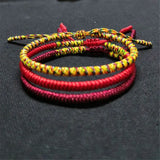 10pcs Braided Bracelet Buddhist Tibetan Rope Bracelets Adjustable
