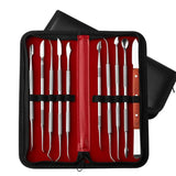 10pcs Dental Spatula Plaster Wax Carving Tool Set Dentistry Supplies