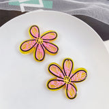10pcs/set Flower Pendant Charms Acrylic Pendants for Jewelry Making