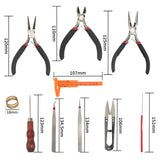 10pcs Jewelry Making Tool Kits Pliers Sets Round Nose Plier Side Cutting Pliers