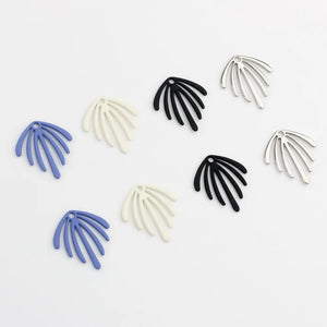 10pcs Leaf Pendant Base Silver for Necklace Earrings Diy Jewelry Making