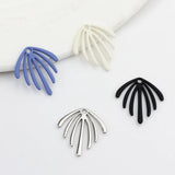 10pcs Leaf Pendant Base Silver for Necklace Earrings Diy Jewelry Making