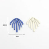 10pcs Leaf Pendant Base Silver for Necklace Earrings Diy Jewelry Making